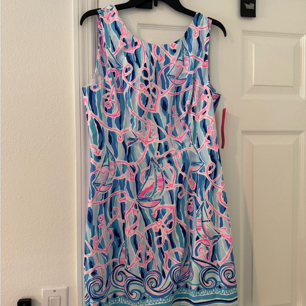 Lilly Pulitzer Colorful Abstract Patterned Dress NWT SIZE 8